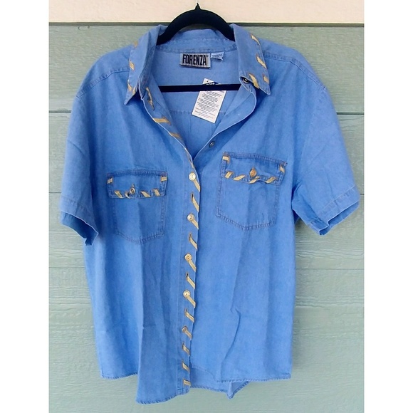 NWT VINTAGE Forenza 80s 90s Oversized Top - Picture 4 of 7